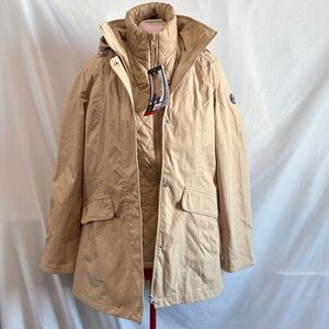 Lands' End Beige 3 in 1 Ski & Snow Jacket